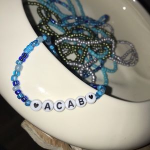 Blue Beaded Bracelet